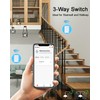 Smart Light Switch, Thinkbee 2.4Ghz WiFi Wireless Light Switch kit,
