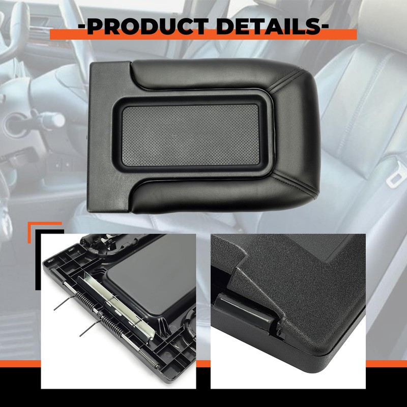 ECOTRIC Center Console Lid Compatible with 1999-2007 Chevy Silverado Tahoe