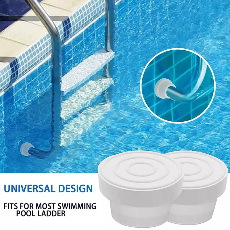Pool Ladder Bumpers for Inground Pool White Rubber Ladder Foot