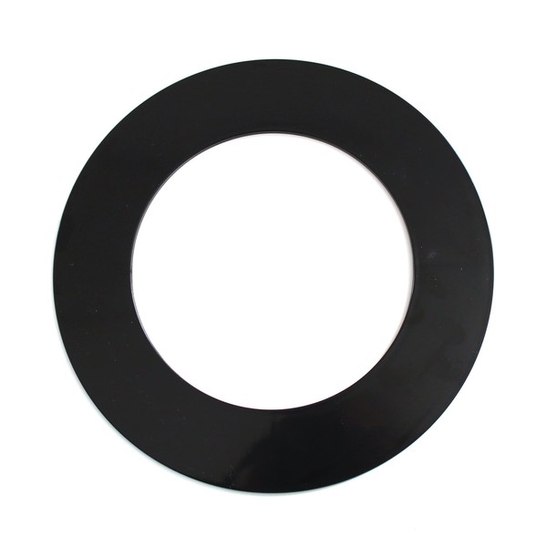 Anillo de plástico de 4.25 pulgadas para accesorio de iluminación empotrable de 4 pulgadas (1, negro)