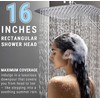 G-Promise All Metal 16 Inch Shower Head with Massage Mode