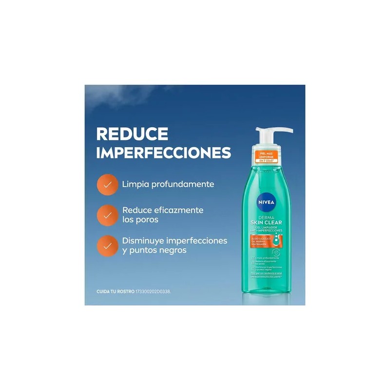 Gel Limpiador Anti-imperfecciones Derma Skin 150ml Nivea Grasa Día/noche