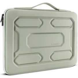 DOMISO 17 inch Laptop Sleeve with Handle Shockproof Computer Bag Waterproof EVA Protective Carrying Case for 17.3" MSI GS73VR Stealth Pro/HP Envy 17/LG Gram 17"/ROG Strix GL702VS, Mint Green