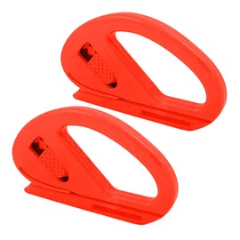 2PCS Wrapping Paper Cutter, Safety Vinyl Film Cutter, Wrap Cutter Tool with Razor Blade, Retractable Utility Knife, Craft Knife for Car Wrap, Window Tint, Craft Making (Tangerine)