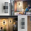 Delicavy Motion Sensor Outdoor Wall Light Fixture Up Down Porch