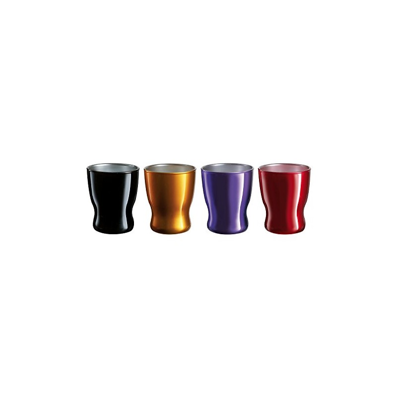 Luminarc Flashy Expresso Mano Tumblers, 9cl, Set of 4 Assorted