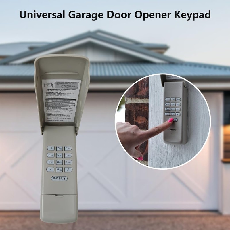 Garage Door Opener Remote Keypad for Chamberlain 248735, 248754, 48930D,