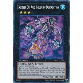 Yu-Gi-Oh! - Number 30: Acid Golem of Destruction (YS13-ENV09) - Super Starter...