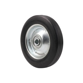 BQLZR Rubber Hand Truck Wheel Roller 6 Inch D 0.5 Inch Bore D w/Galvanized Iron Spoke