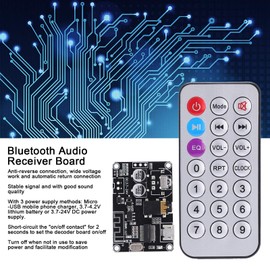 Bluetooth Amplifier Board, XY-WRBT Power Amplifier Module with Remote Control, Stereo System, Bluetooth Audio Receiver Board Module