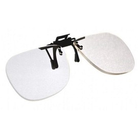 Magna-Flip Clip On Flip Up & Down Reader Magnifiers, Converts Distance Glasses and Sunglasses into Reading and Computer Glasses. +3.00 Power.