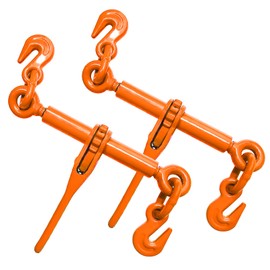 SENKEYFE Ratchet Binder 1/4''- 5/16'', Load Binder with G70 Grab Hooks, Adjustable 1/4" Binder for 1/4 Chains, 2200 Pounds Working Load Limit- Heavy Duty Ratchet Chain Binders (2 Pack)