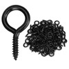 Aovchei 1" Black Heavy Duty Eye Screws, 150 Pack |