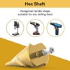 Spendeal 3-Piece Step Drill Bit Set, Hex Shank Quick Change