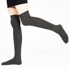 Mysocks Unisex Over The Knee Socks Plain Anthracite