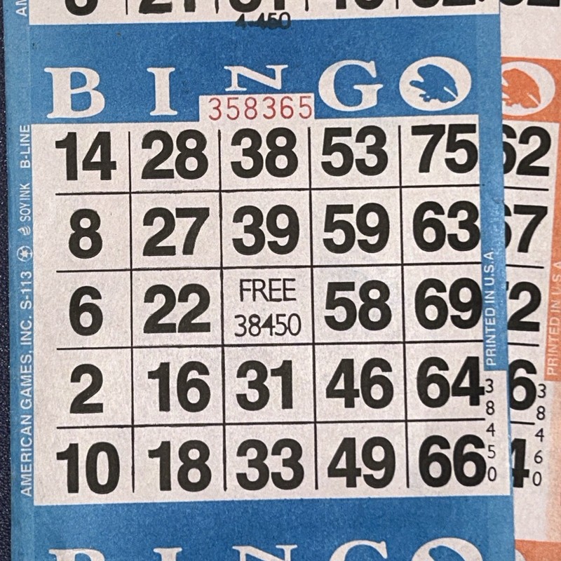 American Games 20 Bingo Paper Pad Sets 3 Card Per