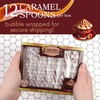Christmas Caramel Candy Spoons, Hot Chocolate and Coffee Stirring Sticks,