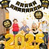 DPKOW New Year's Eve Decoration 2024 Party Set Black Gold