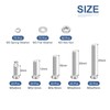 DTGN 500pcs Nuts and Bolts Assortment Kit M3 Pan Head