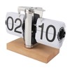 Retro Digital Flip Down Clock Flip Desk Clock Mechanical Battery