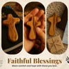 Holy Land Market Small Hand Crosses with Bags Small Wooden