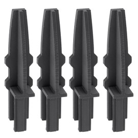 LEIIDEO Box Fan Feet for Las-ko Fan Replacement Feet, Sturdy Anti-tip Black Box Fan Accessory - 4 Pack