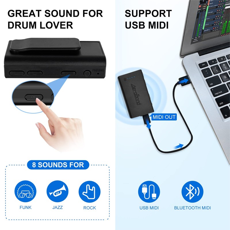 AeroBand AUX Adapter for PocketDrum 2 PLUS