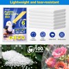 6 Pack Plastic Drop Cloths for Painting 9x12ft - Disposable