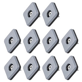 METALLIXITY 12 PCS PTFE Square Chair Glide Sliders (30mm/1.18in) Screw On Furniture Sliders (With Screws) - For Chair, Sofa, Furniture, Black+Blue