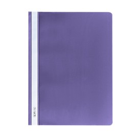 Herlitz 10 x A4 Clear Front Cover Purple File Folder