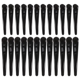 LALAFINA 24 Pcs Clip Hair Barrettes Curl Clips for Hair Hot Rollers Silk Rollers for Black Hair Foam Hair Rollers Black Hair Pin Women's Hair Clips Billed Clips Miss Pp