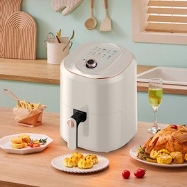 Air Fryer, Smart Compact 7.5L Oil-Free Electric Air Fryers, Timer and Temperature Control, 200°F Digital Airfryer with Flavor-Lock Tech, Dishwasher-Safe & Nonstick, Fit for 2-4 People