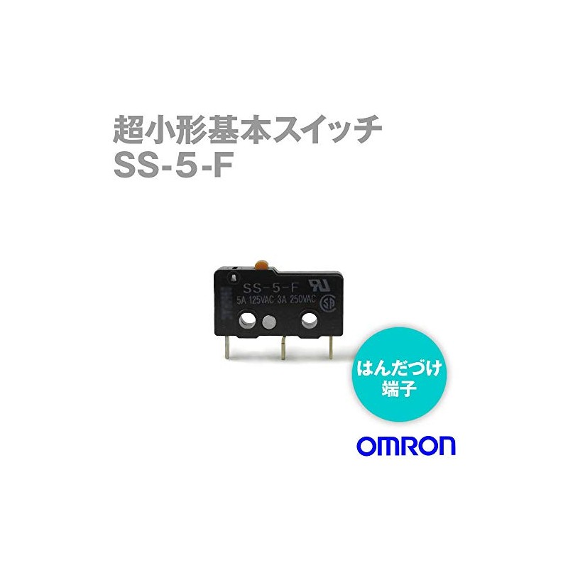 Omron SS-5-F Ultra-Compact Basic Switch 5A Pin Push Button 0.49N