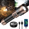 SKYFIRE Rechargeable Flashlights High Lumens with Ignition Lens,5000 Super Bright