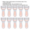 10Pcs 2 in 1 Kitchen Peeler Stainless Steel Potato Vegetable