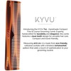 KYVU Handmade Cellulose Acetate Comb T12, 16.6 cm, FINE &