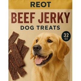 REOT Beef Jerky Dog Treats, 32 oz