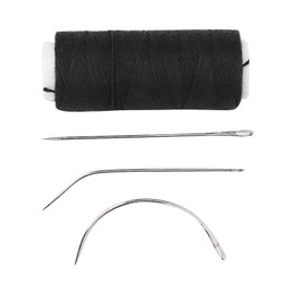 Hair Thread and Needle Kit, Portable Durable Hair Thread Weaving Wig Making Supplies Hair Extension Tools for Wig Making Weaving