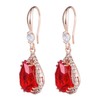Linawe Earrings, Women's, Jewelry, Diamonds, Mother's, Rose Gold, Created Ruby