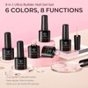 Modelones 8-in-1 Builder Nail Gel, 6 Colors Pink Builder Gel