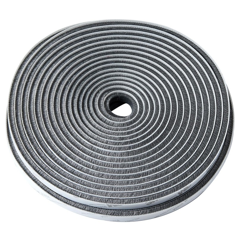 QIEOTE 33 Ft Gray Self-Adhesive Soundproofing Weather Stripping for Doors