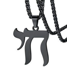 Chai Necklace Hebrew Protection Pendant Jewelry for Love Family Charms