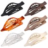 CHANDAT Flat Hair Clips 6 pcs Lay Down Claw Clips