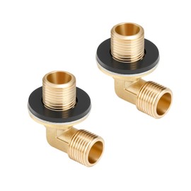 Watflow Brass Wall Mount Fauct, Commercial Sink Fauct Installation Kit for Stainless Steel Commercial Kitchen Prep & Utility Sink, 2 Pcs