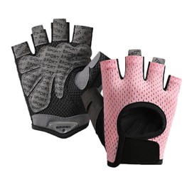 Faxianther Men Women Breathable Mesh Cycling Gloves Non-Slip Lightweight Driving Skating Skateboard Half Finger Gloves Sports Mitts for Riding Mountain Bike Motorcycle Climbing Running Workout