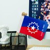 TSMD Juneteenth Stick Flag Small Mini June 19th 1865 Black