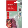 Fischer 545953 Picture Claw, Picture Hooks in White, Mounting without