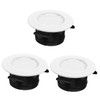 Ciieeo 3pcs Plastic Round Soffit Vent Ceiling Air Vent Cover
