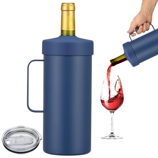 2 IN 1 Wine Chiller Single Bottle and Travel Tumbler,