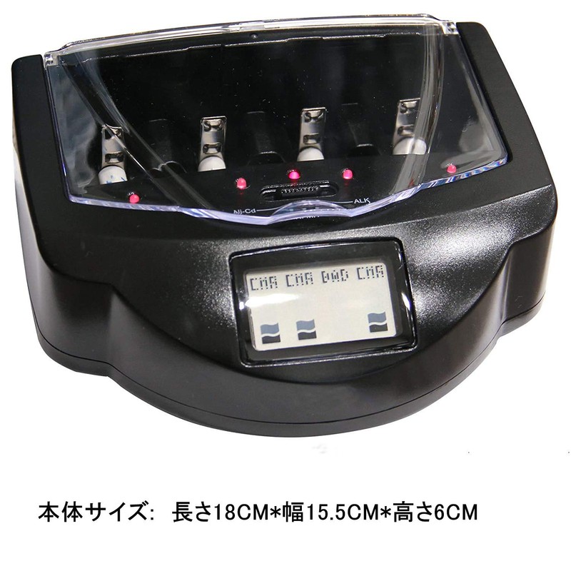 Battery Charger, Alkaline NiMH, NiCd Battery, Charger, AA, AA, 9V